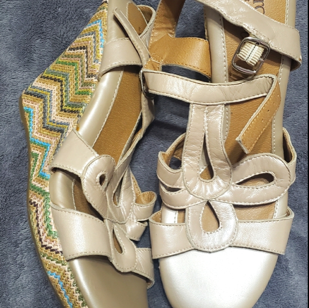 eurosoft memory foam platform wedges - size 9